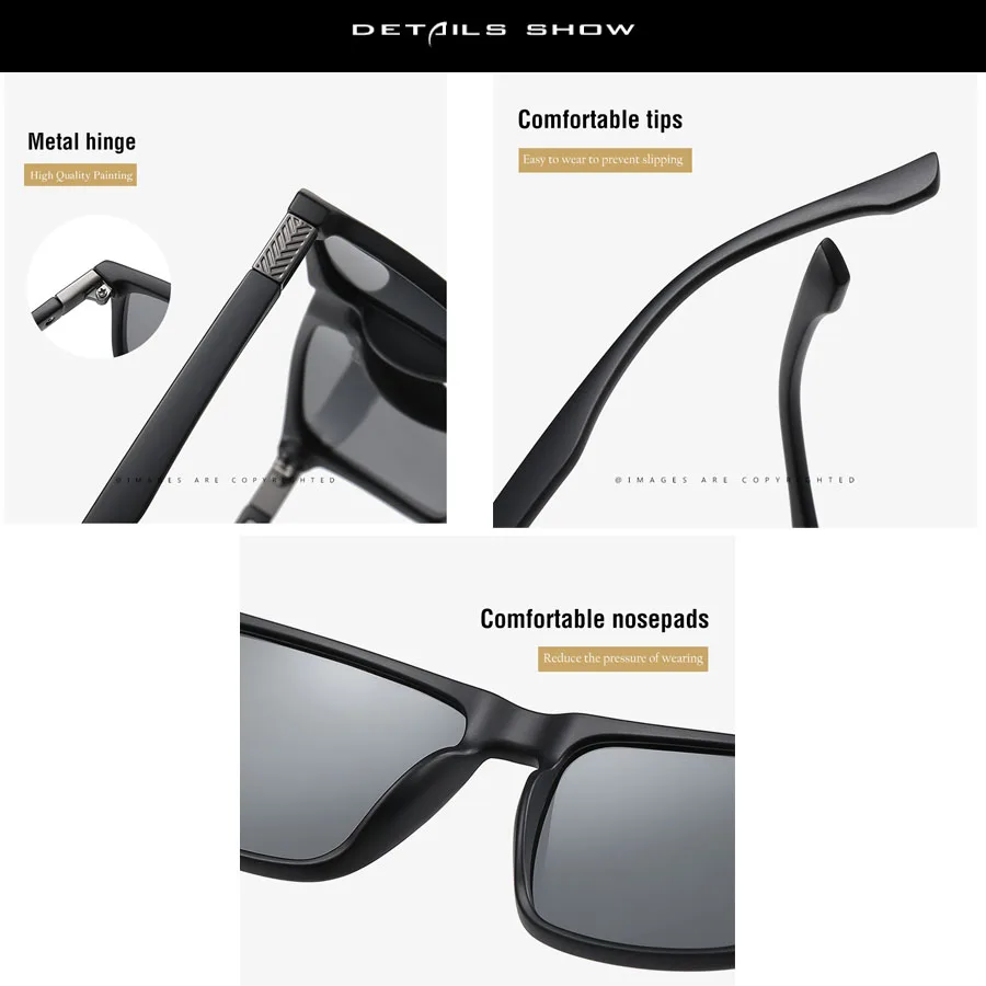 Sunglasses Men Women Fashion Cycling Sun Glasses Polarized UV400 Lens Outdoor Driving Vintage Eyewear Accessories For Male 3320