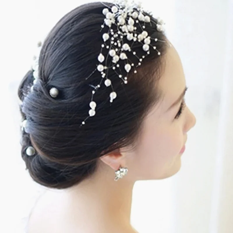 2 Yards 8+3mm Christmas Decoration Fishing Line Artificial Pearls Beads Chain Garland Flowers Wedding Party #Ro