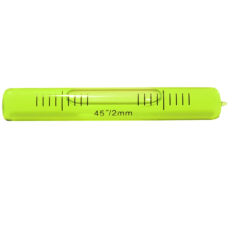 Long Glass Spirit Level Bubble Ampoules For Inclinometer Horizontal Measuring Instrument Diameter 11mm