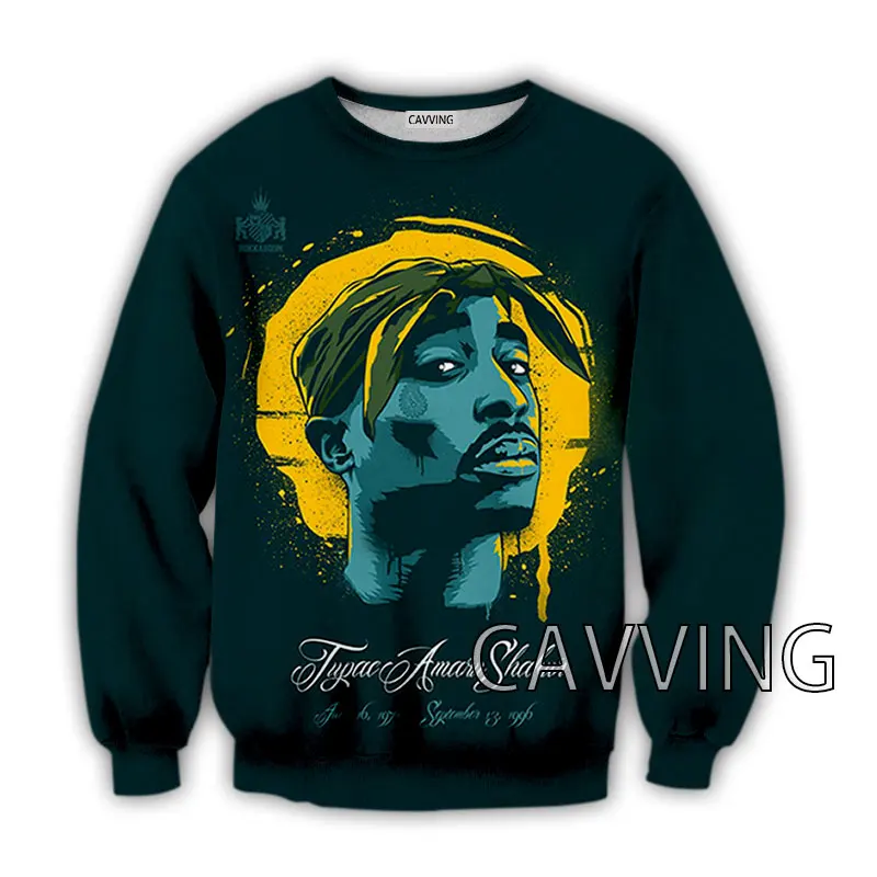 

New Fashion Women/Men's 3D Print Tupac 2PAC Crewneck Sweatshirts Harajuku Styles Tops Long Sleeve Sweatshirts