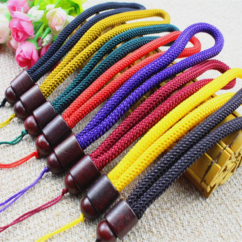 Wordless Barrel Bead Hand Knitting Rope Handle Hanging Plaything DIY Accessories