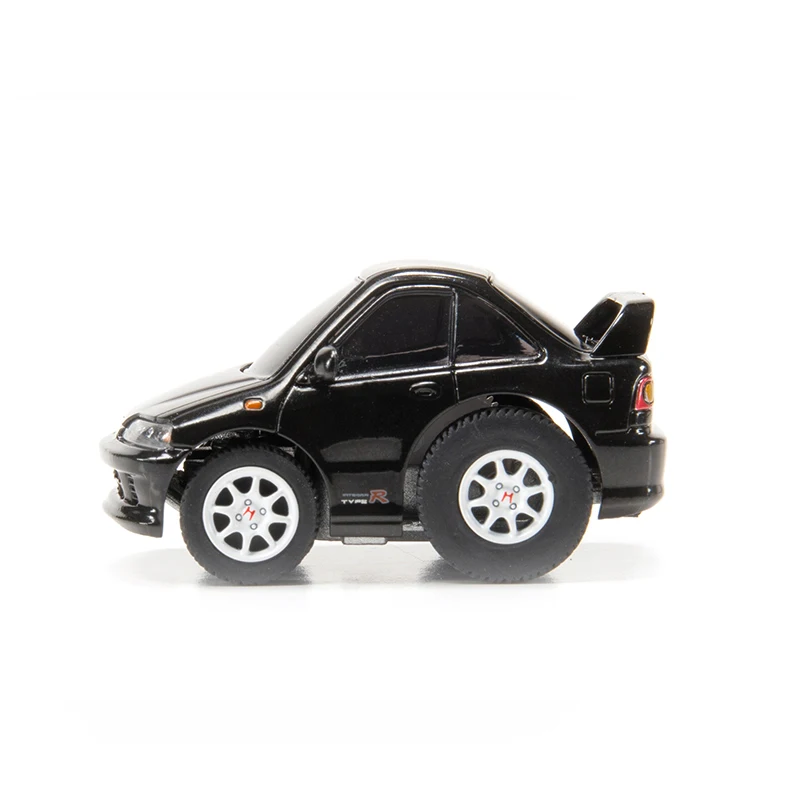 Tiny 1:64 Q Series Hon-da Integra DC2 Black Alloy Simulation Model Car