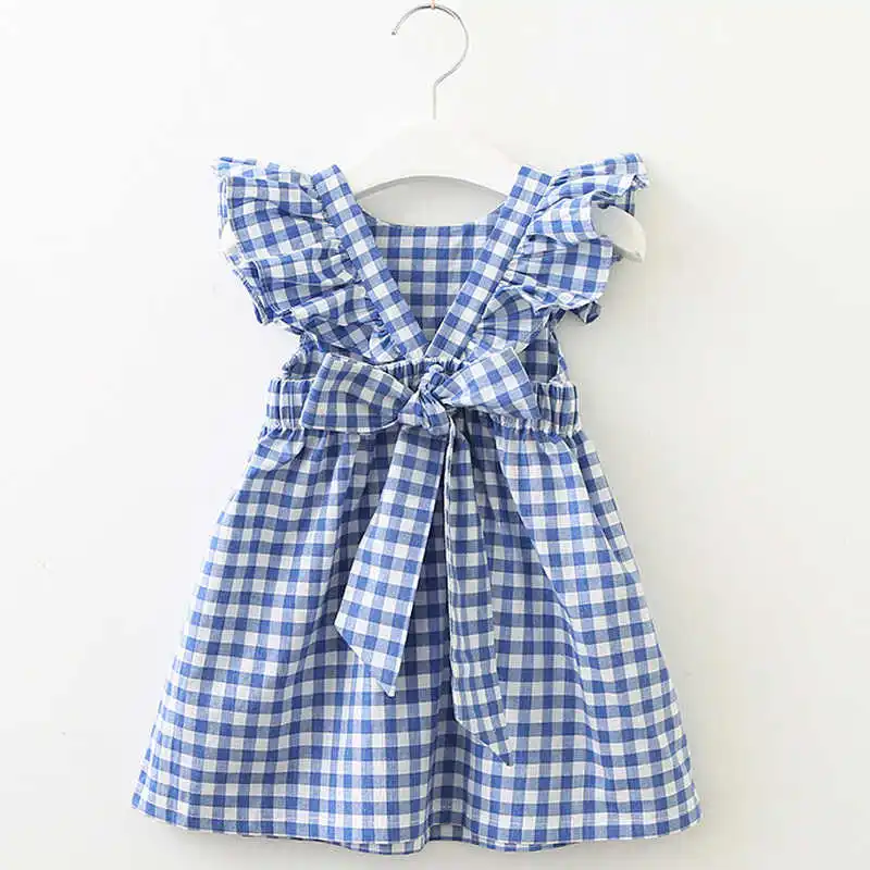 2021 Novo Verão Meninas Vestido Estilo Ocidental Sem Mangas Chiffon Polka Dot Partido Princesa Vestido Crianças Crianças Criança Menina Roupas