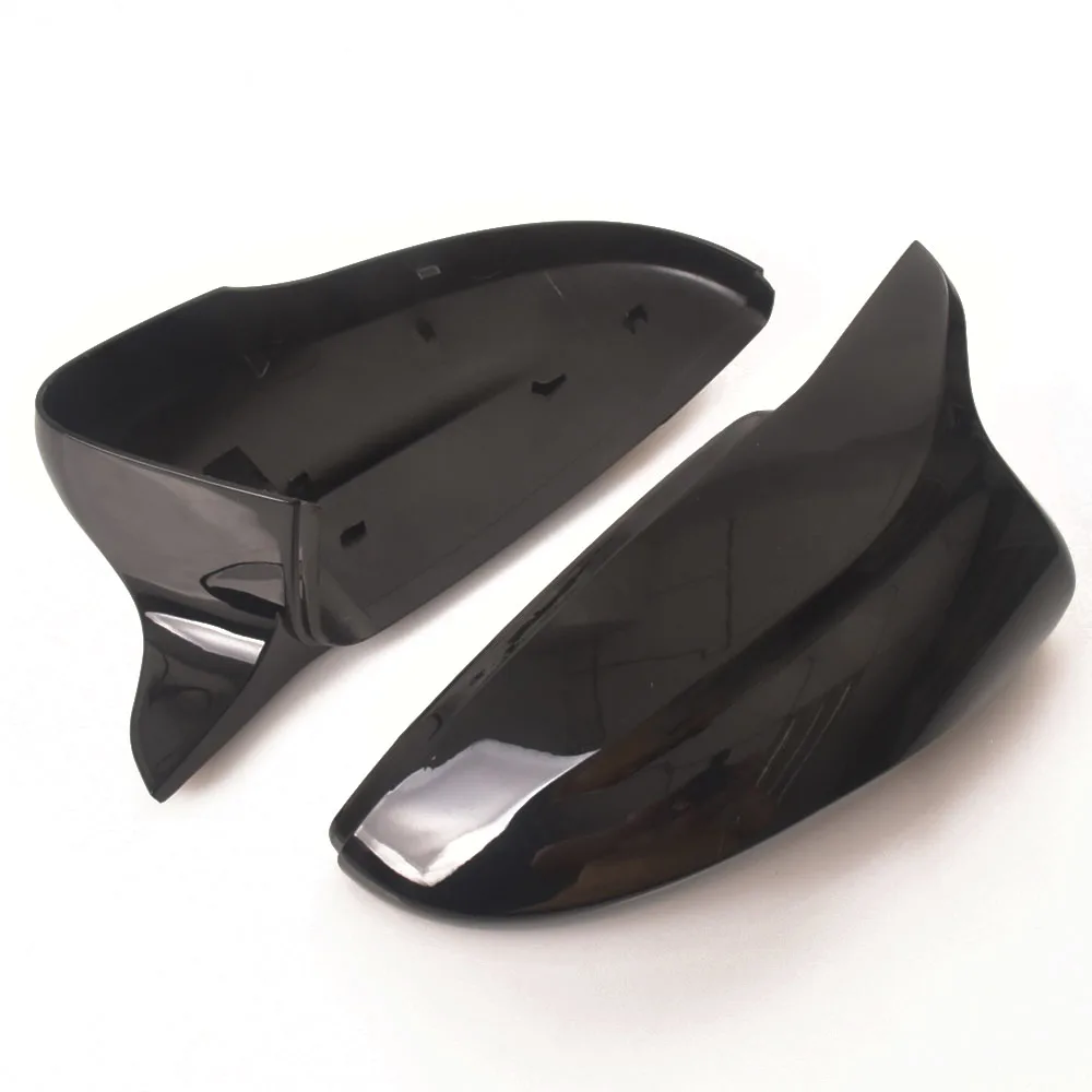 ABS Bright Black Color Gloss Black  Car Rearview Mirror Caps For VW Beetle CC Eos Passat B7 Scirocco For Jetta MK6