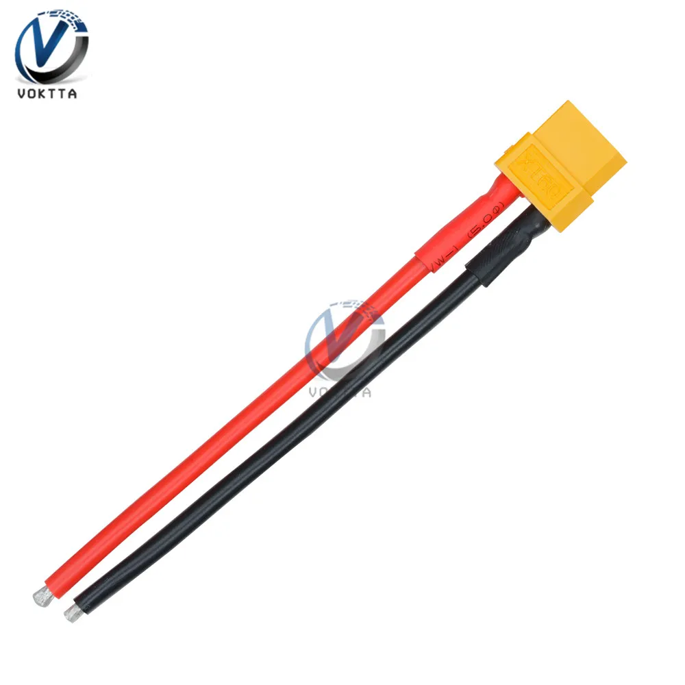 XT60 Female Connector Female Plug Socket Joint Adapter 14AWG 10cm 2 Lead Wire for Battery Quadcopter Multicopter