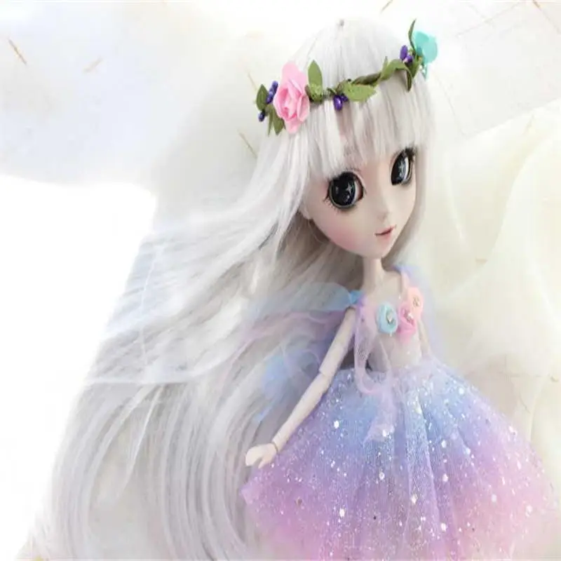 Super Fairy Blyth Doll Sky Shining Dress with hair band for Blyth, Pullip , Kurhn, Licca , Momoko Dolls 1 set=2pcs no doll