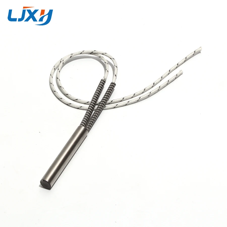 LJXH 2PCS 14mm 65~85mm Cylindrical Electric Heating Pipe Tubular Heater 316SUS Single-End Rod Low Pressure 125/135/145/155/165W