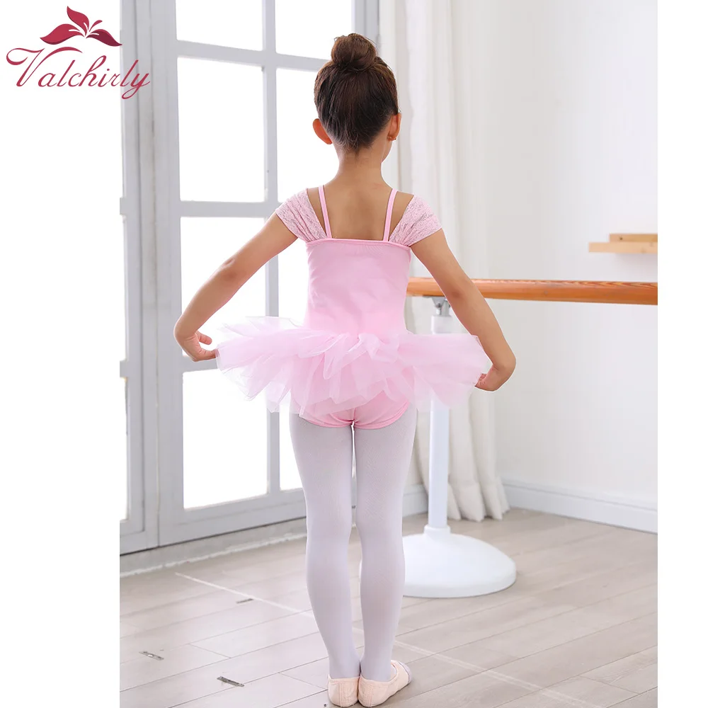 Ropa de baile de fiesta de Ballet de flores para niños pequeños, disfraz de baile de encaje de bailarina para niñas, nuevo