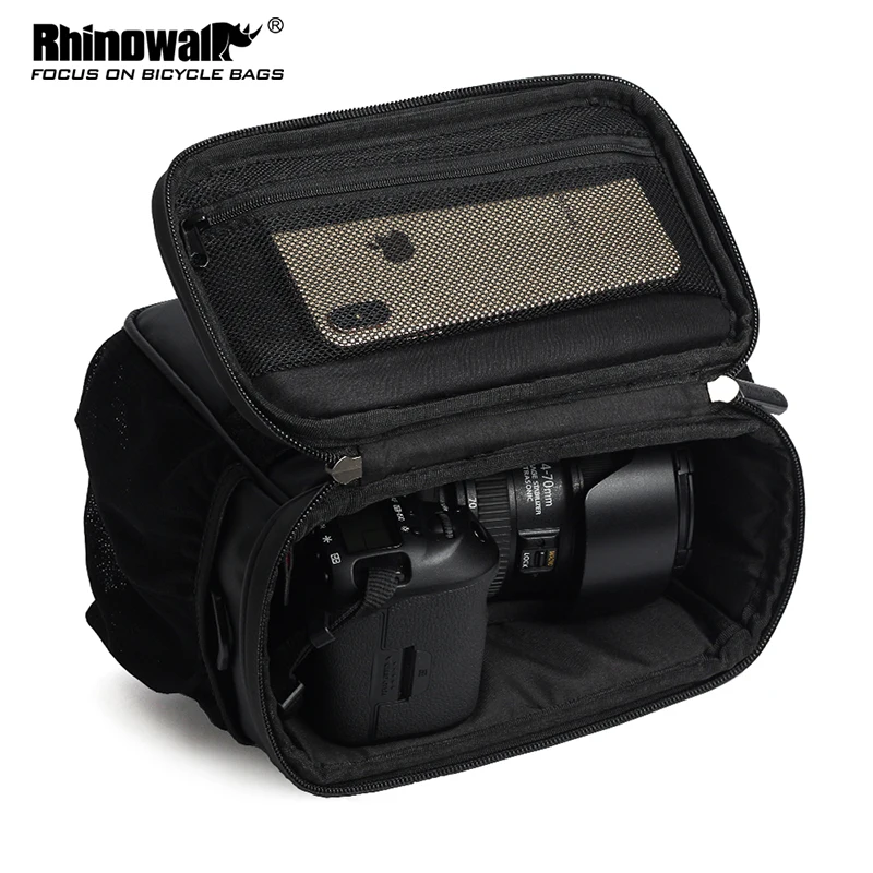 Rhinowalk Waterproof Bicycle Bag Bike Phone GPS Bag Touch Screen Handlebar Front Tube Bag Shoulder Bag Frame Bag