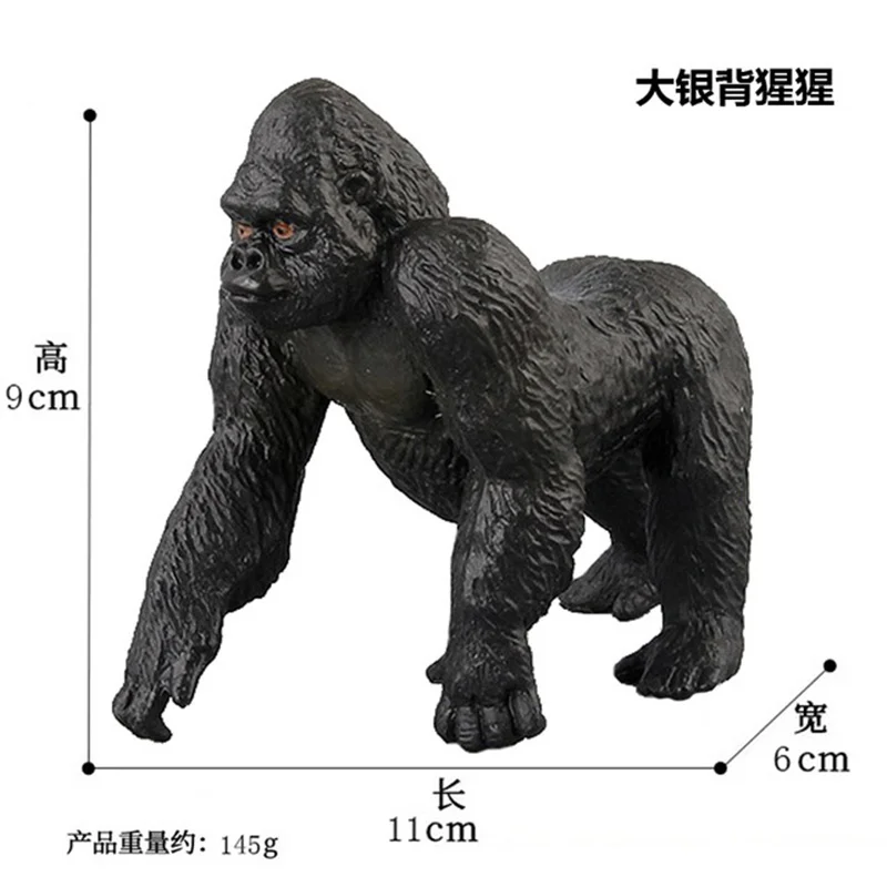 31Cm King Kong Gorilla Standing weapon Action Figures Toys Cartoon Orangutan Collection Model Animal Christmas Children Gifts