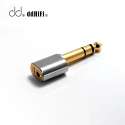 DD ddHiFi DJ65A 6.35mm mężczyzn do 3.5mm żeński Adapter Audio dla komputerów stacjonarnych wzmacniacz urządzeń z 6.35mm Port wyjściowy