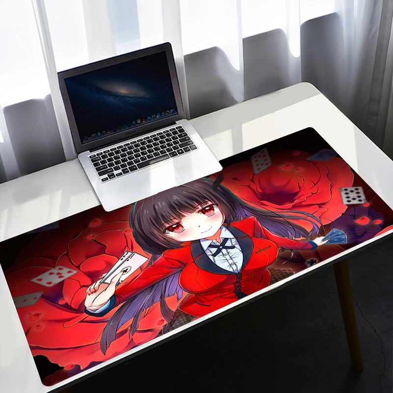 Alas Mouse Anime Kakegurui Karpet Meja Pc Gaming Alas Mouse Xxl Alas Mouse Aksesori Gamer Bantalan Meja Csgo Lol Kawaii