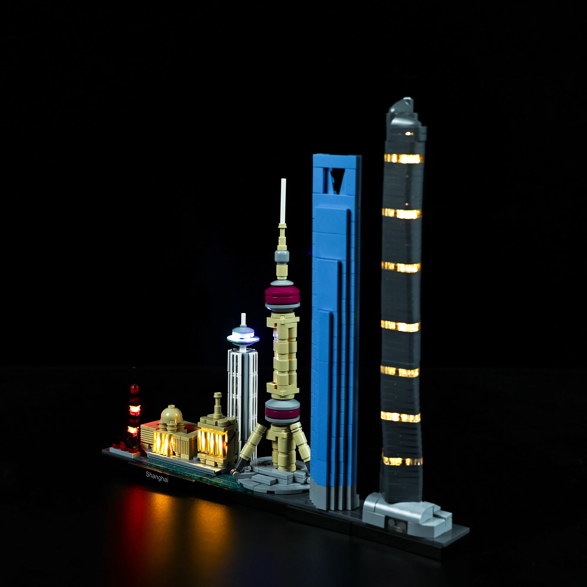 Kit luci a Led per architettura Shanghai compatibile con 21039 giocattoli Set di giocattoli fai-da-te (blocchi non inclusi)