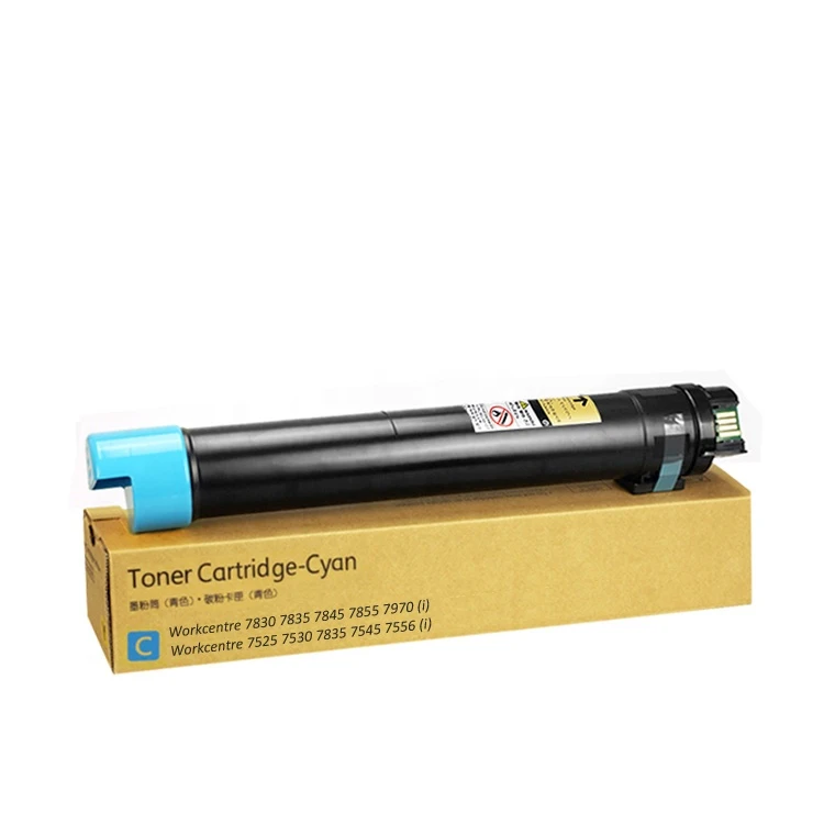 genuine quality compatible laser copier cyan toner cartridge for xerox 7525 7530 7535 7545 7556 7830 7835 7845 7855 7970