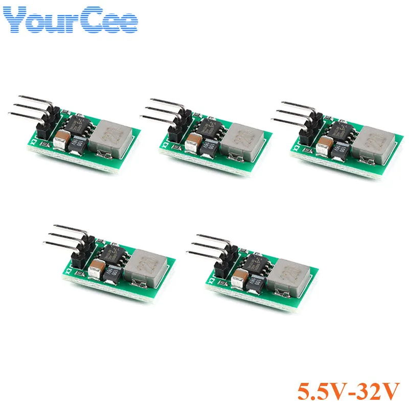 5pcs/1pc DC-DC Step Down Buck Converter Board Power Module 5V 1A 5.5V-32V Synchronous Rectifier Voltage Regulator Replace LM7805