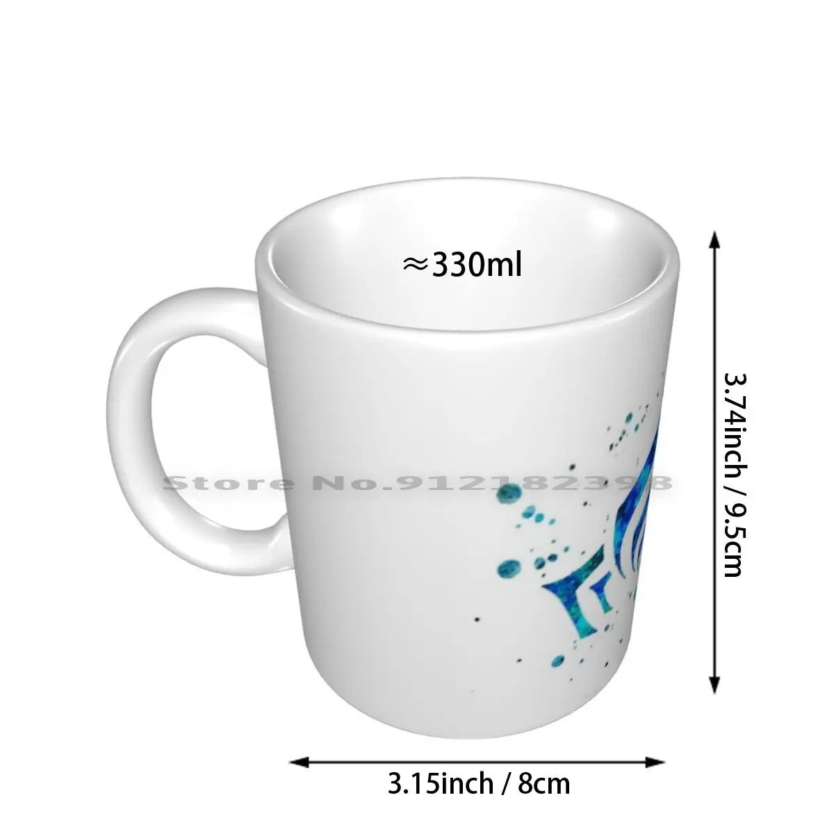 Warframe Logo Watercolor Ceramic Mugs Coffee Cups Milk Tea Mug Warframe Logo Symbol Tenno Lotus Gaming Emblem Gamer Watercolor