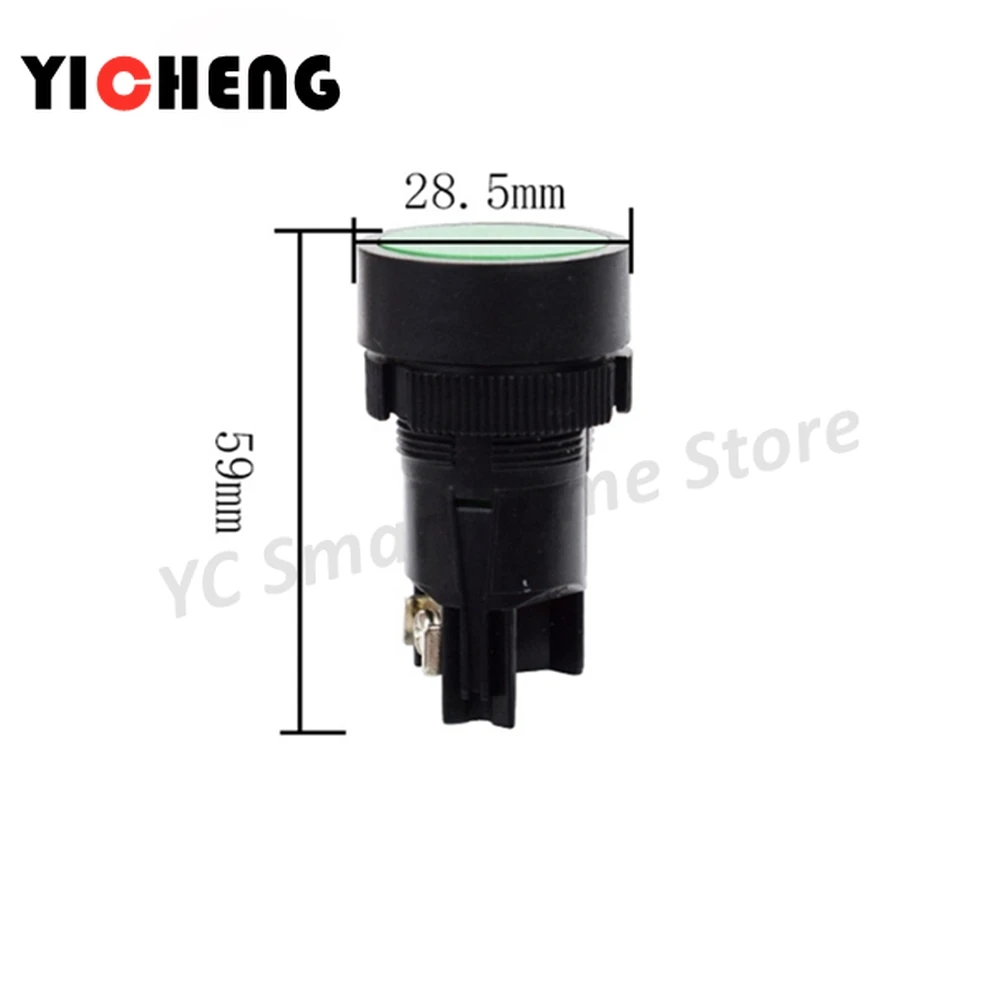 Picture 5: 3pcs Round button switch small self-resetting flat-head button power button switch hole 22mm Plastic  Push Button Switch