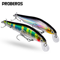 PROBEROS 1PCS Laser Isca 5g-7g-10g-14.5g Sinking Fishing Lures Artificial Minnow Baits Trolling Wobblers Pike Crankbaits Pesca