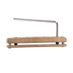 Gold Brass Bridge Nut for 7-String Acoustic Guitar Accessory with Wrench