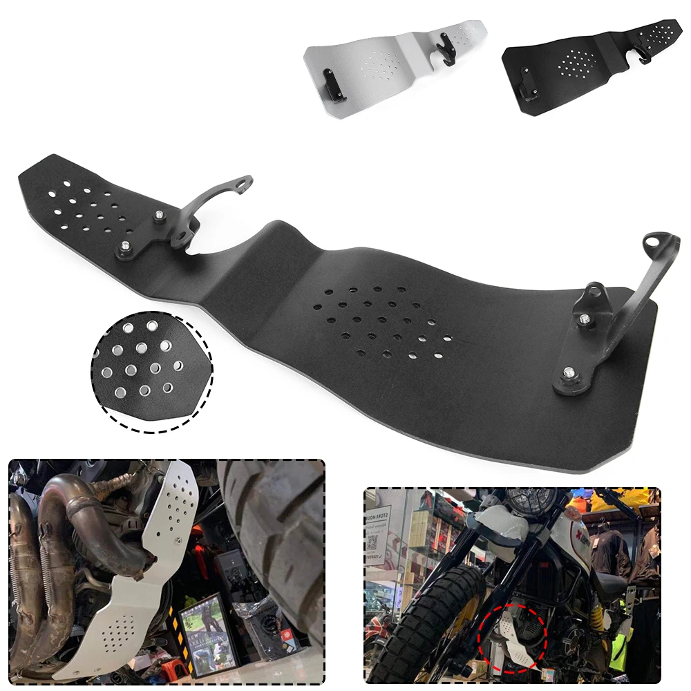 Motorcycle CNC Engine Chassis Skid Plate Guard Protector Cover Shield for Ducati Scrambler 400 800 Monster 795 796 2015-2021