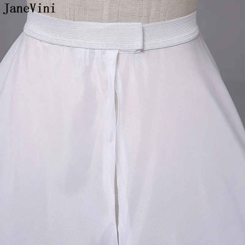 JaneVini Puffy 2 cerchi 3 strati di sottoveste da sposa in Tulle duro una linea abito da ballo abito da sposa da donna Slip crinolina sottogonna