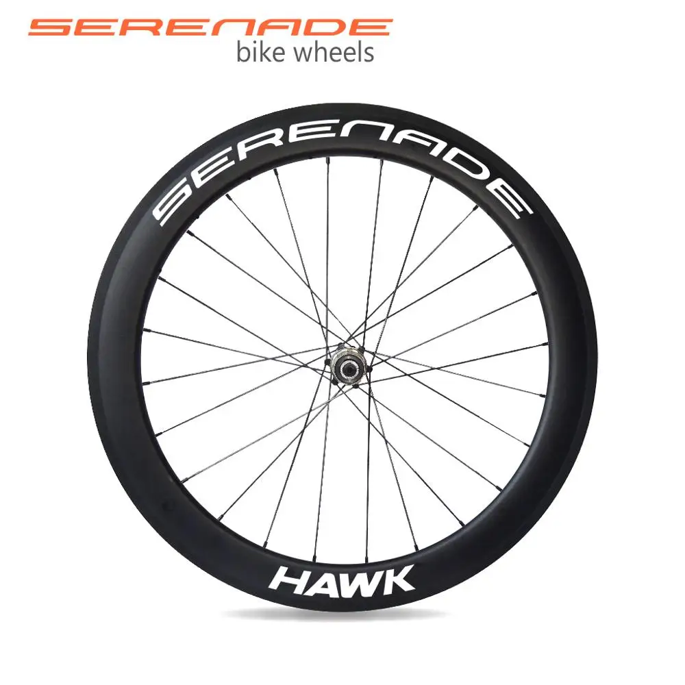 700 X 25C 60mm Carbon Fibre Wheelset Tubular Clincher Road Bike Wheels Novatec AS61CB FS62CBStraight Pull Hub Spokes