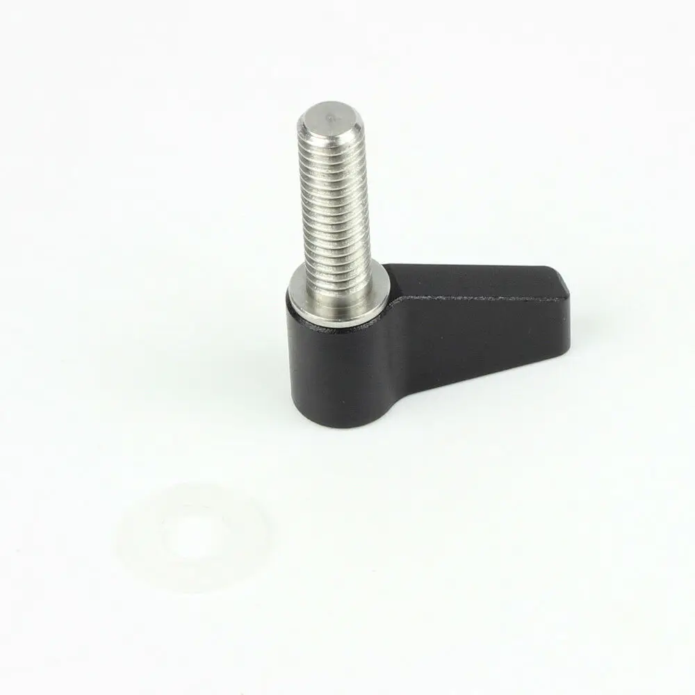 Palanca de pulgar giratoria de 20mm, tornillo de tuerca de mariposa fr, varilla de 15mm, soporte de abrazadera, plataforma DSLR, estabilizador de cámara, mango de cardán, 4 M6