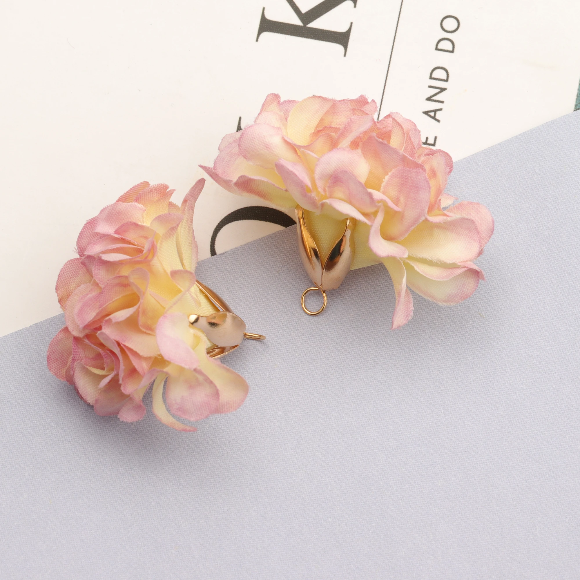 GUFEATHER F145,jewelry accessories,diy flower pendants,flower shape,charms,hand made,diy earring,jewelry making,10pcs/lot