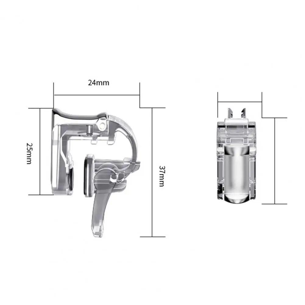 Joystick de disparo para juegos de teléfono inteligente GT01, 2 uds., para PUBG, Mini controlador de gatillo de juego de Metal, botones de fuego, controlador de disparo Pubg