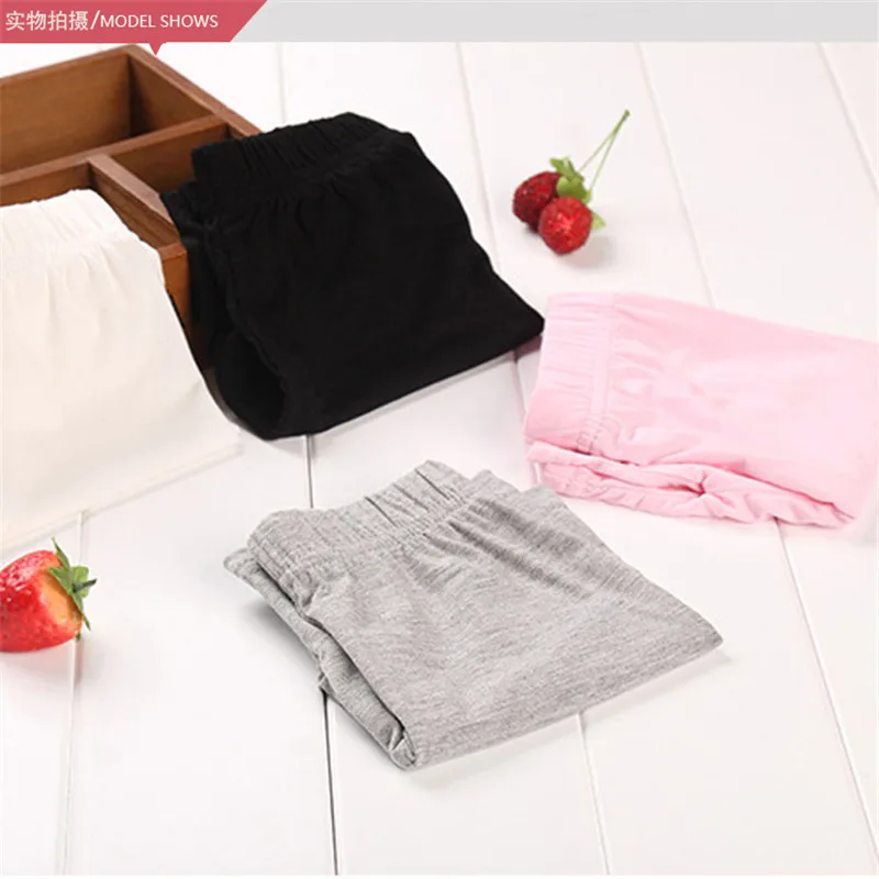 High Quality Girl Safety Shorts Pants Solid Underwear Soft Elastic Cotton Leggings Girls Lace Briefs Short Pants For Children