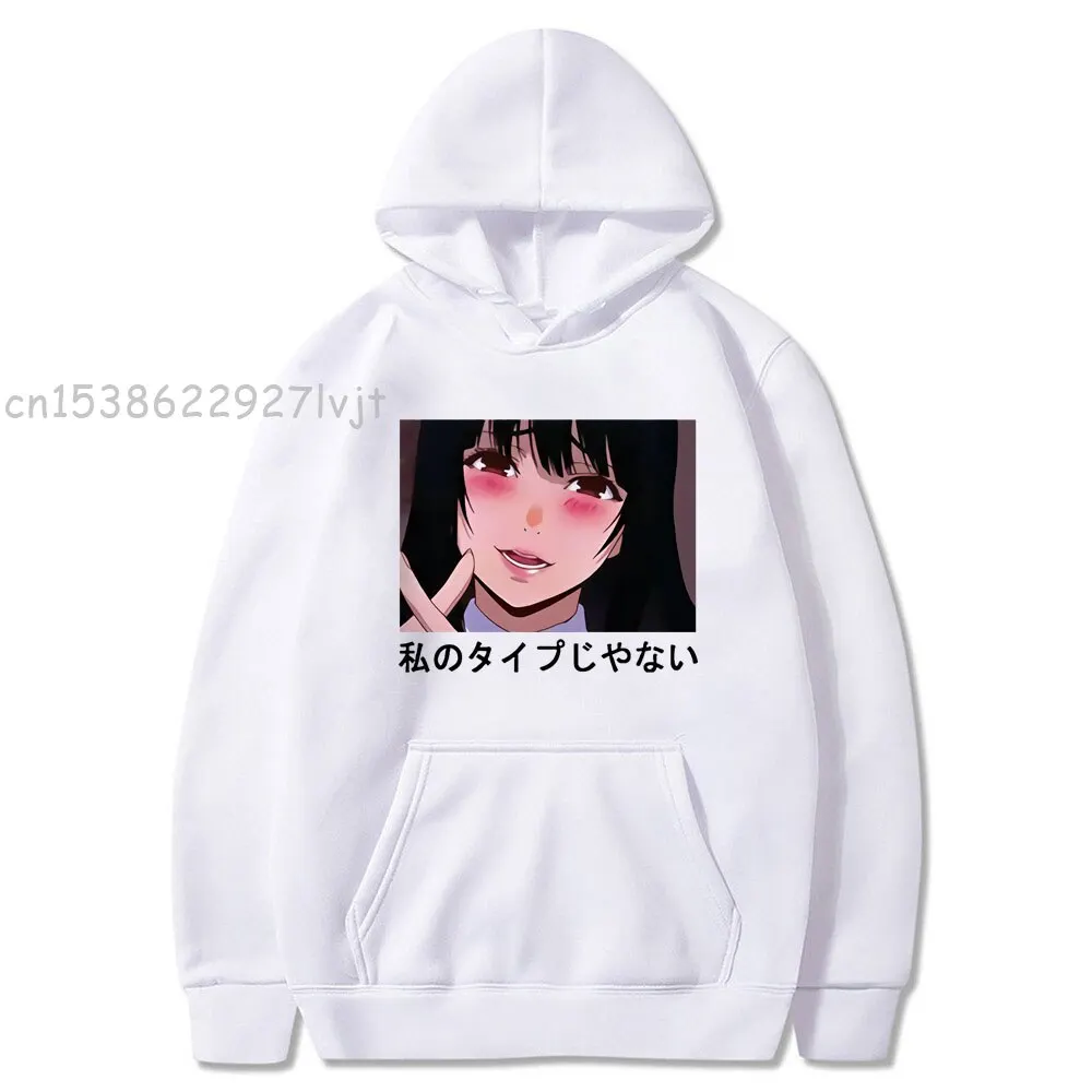 Anime Kakegurui Japanese Unisex Casual Yumeko Jabami Hoodies Women Women Gothic Streetwear Tops Men's Clothing Sweatshirt