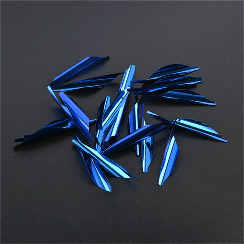 1.8 Inch Spin Arrow Vanes Spiral Feather for Bow Archery Hunting DIY Arrow Shaft 50PCS