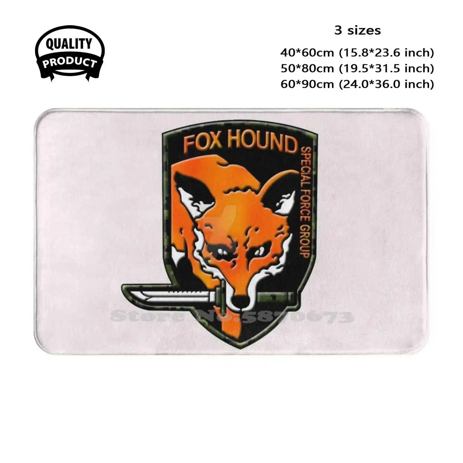 

Foxhound Мягкая подушка Домашний ковер Дверной коврик Автомобильный коврик Foxhound Металлическая шестерня Твердая змея Big Boss Группа спецназа