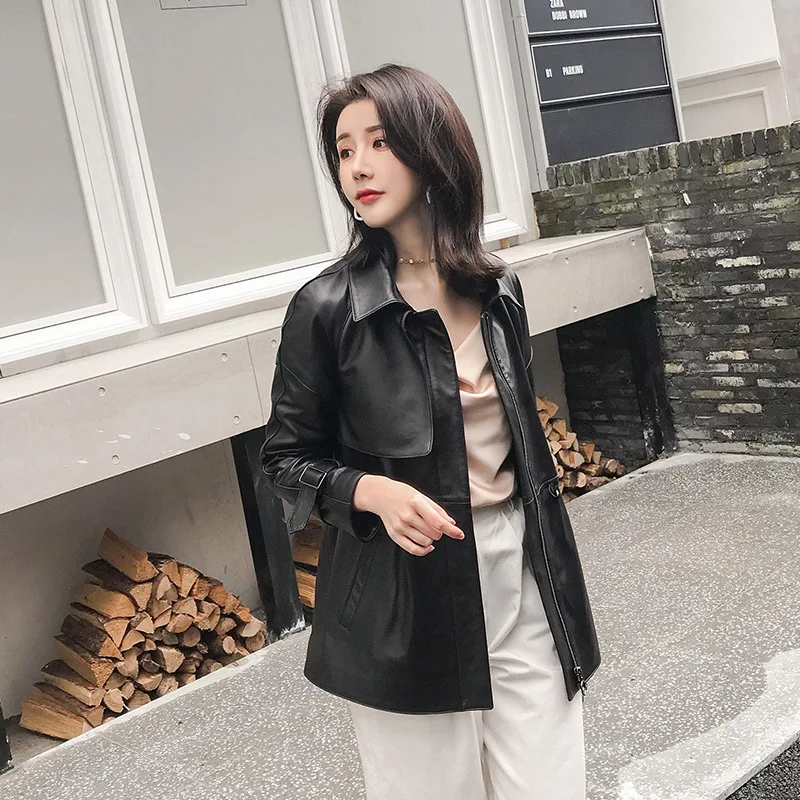 Real Leather Jacket Women Clothes 2020 Sheepskin Coat Genuine Leather Jacket Women Korean Windbreaker Veste Femme S91616 YY2143