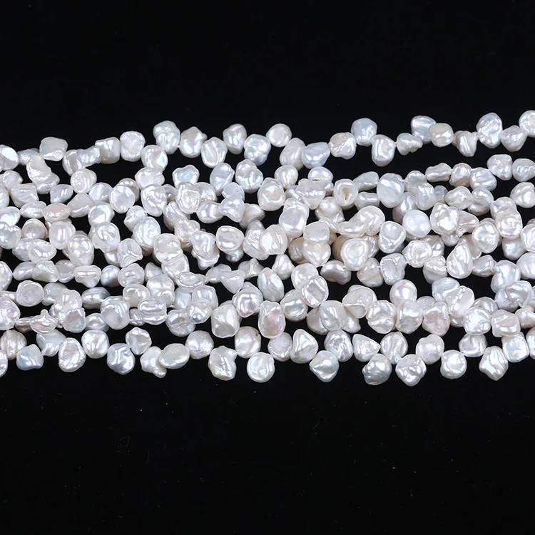 

keshi pearl strand 7-8mm white pearl strands freshwater pearl string