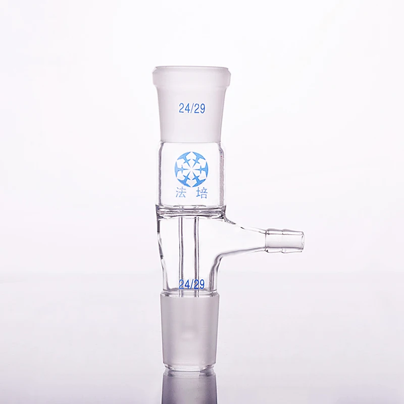 FAPE 180 degree vacuum receiving tube 24/29, Vacuum receiving tube tail pipe, Straight type, Borosilicate glass