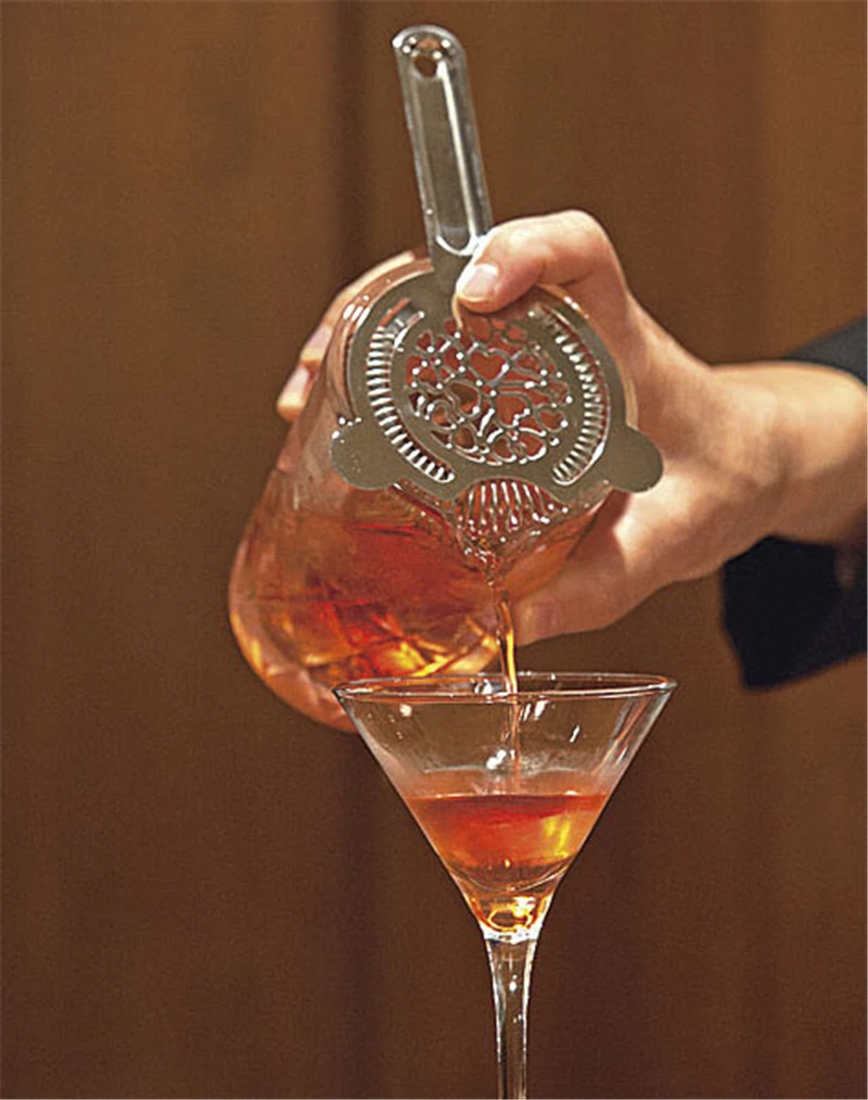 

Bar Cocktail Strainer Stainless Steel For Cocktail Drink Bartender kit Bar Tool