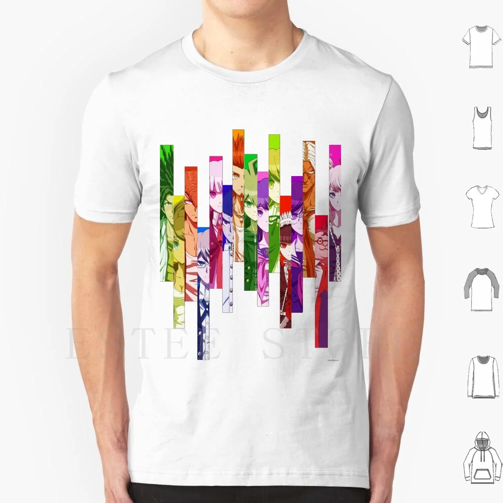 Danganronpa Full Cast T Shirt Cotton Men DIY Print Dr Dangan Ronpa Danganronpa Anime Hagakure Oowada Togami Kirigiri Ishimaru