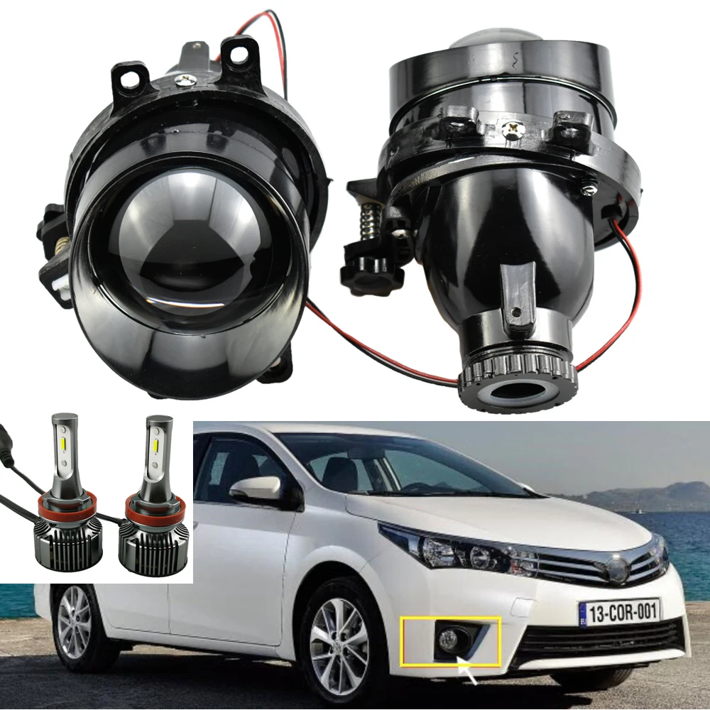 2szt Do Camry/Corolla/RAV4/Yaris/Auris/Highlander/Prius/LX570/RX350 Bi-ksenonowa soczewka projektora H11 D2H Żarówka HID Akcesoria DIY