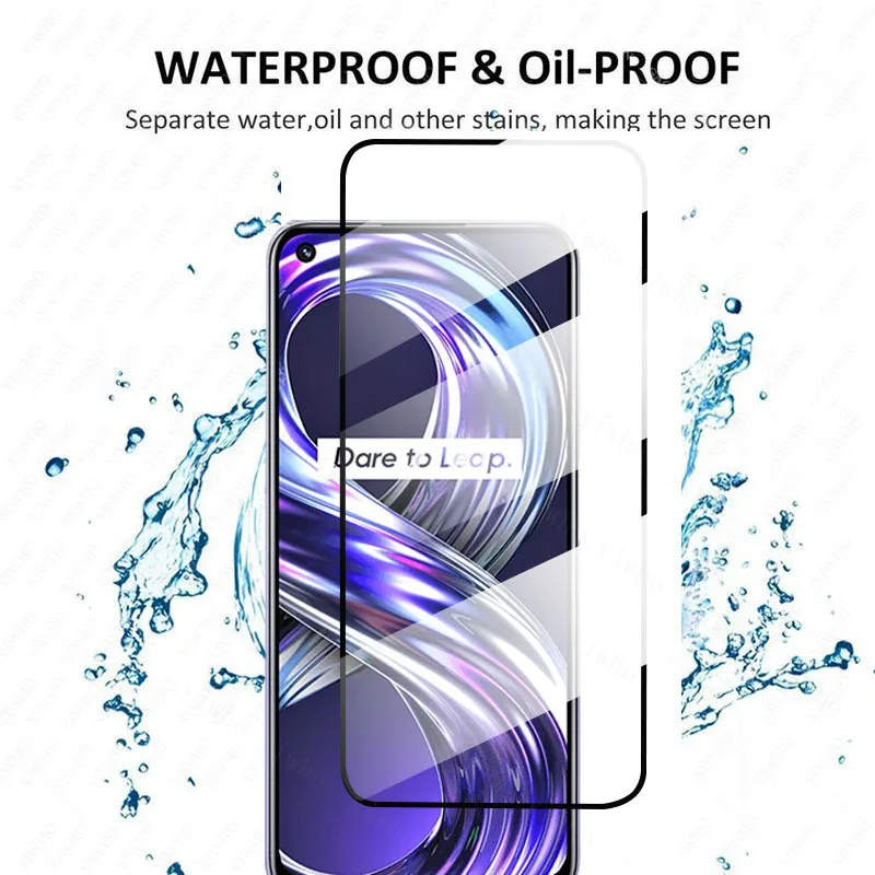 Protector de pantalla para móvil, cristal templado para oppo realme 8 pro, realme 8i, lente de cámara, RMX3085, RMX3081