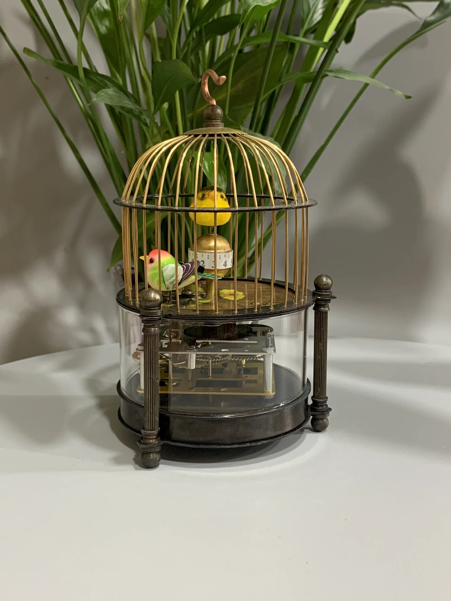 Exquisite Chinese Collection Home Decoration Copper Birdcage Mechanical Watch/Many Colors Shipped Randomly
