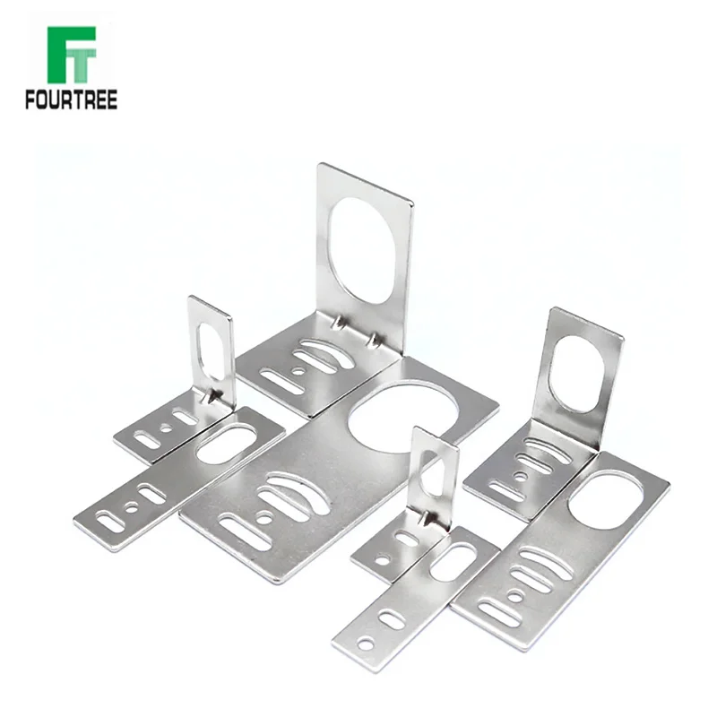 90/180 Degrees Bracket Mount For M8/M12/M18/M30 Proximity Sensors Switch Support Cylinder Fixing Bracket L-Shaped