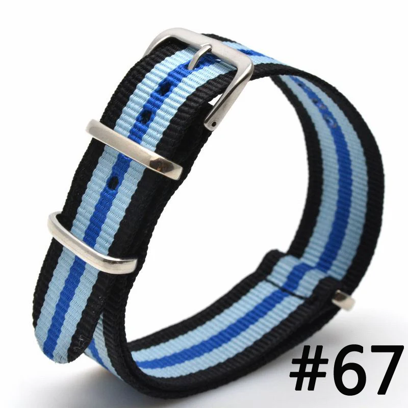 Brand New Nylon Straps 18mm 20mm 22mm 24mm Nylon Watch Band Strap Strap Watch Strap Ring Buckle 20Mm Watchband