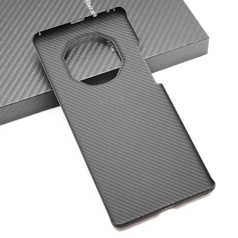 Carbon fiber phone case For HUAWEI Mate40 RS Fine lines Fully enclosed protective shell 600D Aramid fiber material case