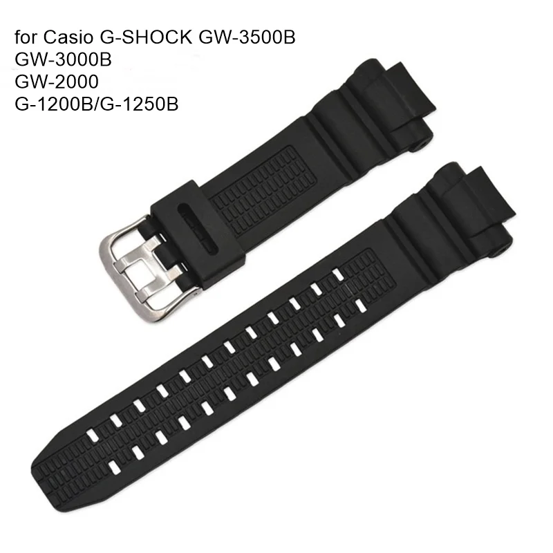 for Casio G-Shock GW-3500B GW-3000B GW-2000 G-1200B G-1250B Sport Dving Watch Strap Bracelet Accessories Soft Silicone Watchband