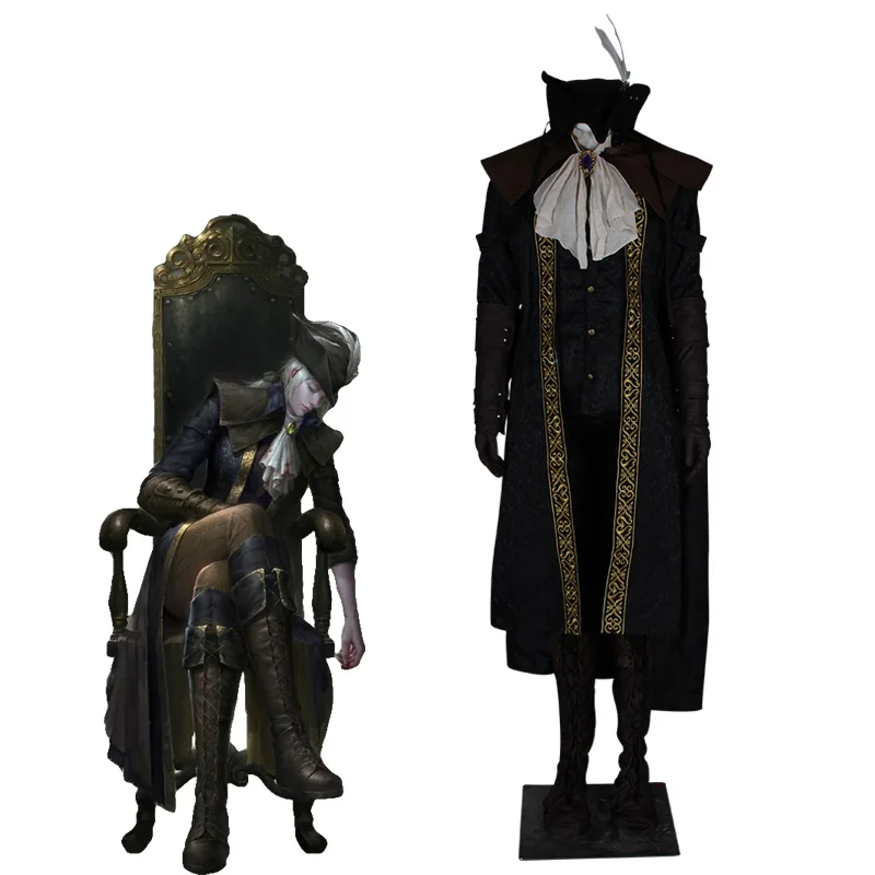 Halloween Costumes for Women Maria of The Bell Tower Uniform Lady Gothic Outfits Carnival Cosplay Cloak Vest Hat Full Set