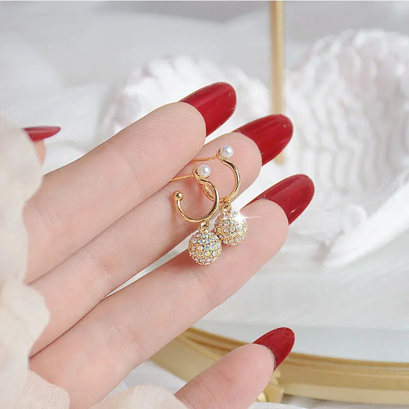 14K Electric Plated Real Gold Earrings Color Full Zircon Exquisite Luxury Jewelry Daily Temperament Charm Fashion Earrings