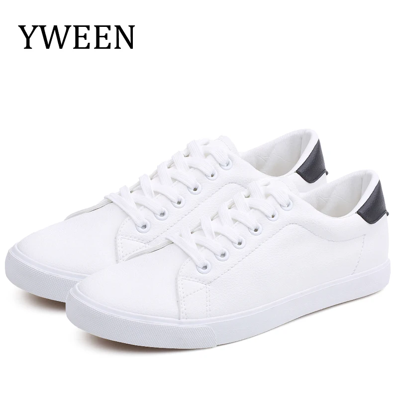 YWEEN Brand Men\'s Casual Shoes Men Soft PU Leather Sneaker Vulcanized Shoes Man Flat Shoes