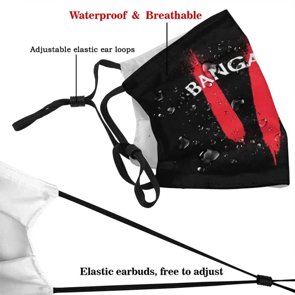 Bangarang Rufio Hook Trendy novità Graphic Design Mask panno lavabile filtro fai da te Pm2.5 bambini adulti Bangarang Hook Rufio