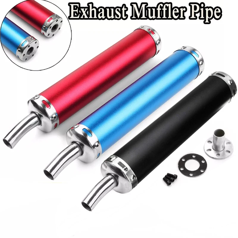 20mm inlet 280mm Universal Motorcycle  Exhaust Muffler Pipe Silencer For ATV Street Scooter Motocross Escape Moto 50cc 125CC